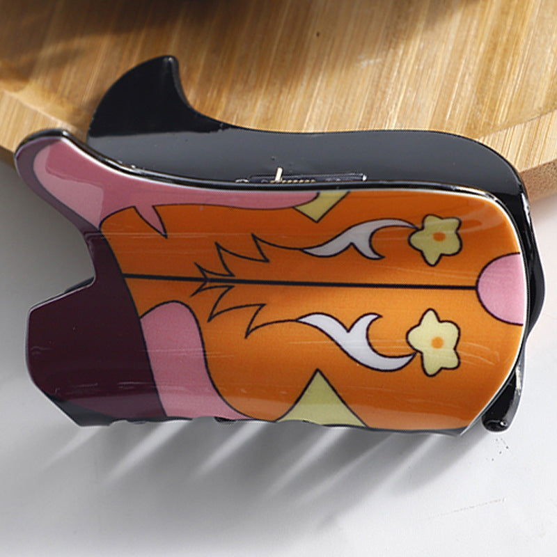 Retro Exotic Acrylic Barrettes