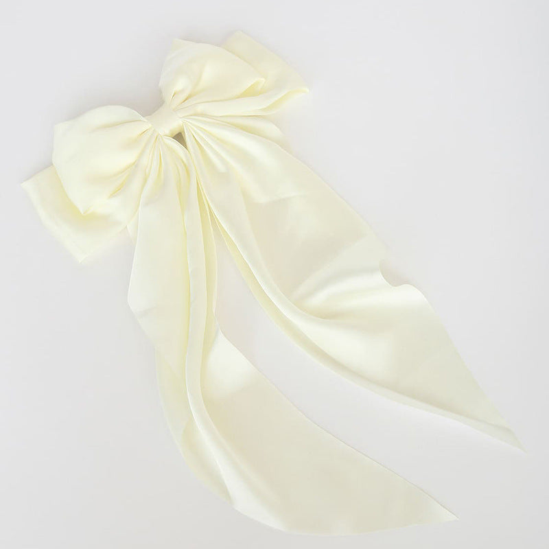 Retro Oversized Big Bow Hairpin Back Head Fixed Head Hair Clip Ins Temperament Spring Clip Headdress