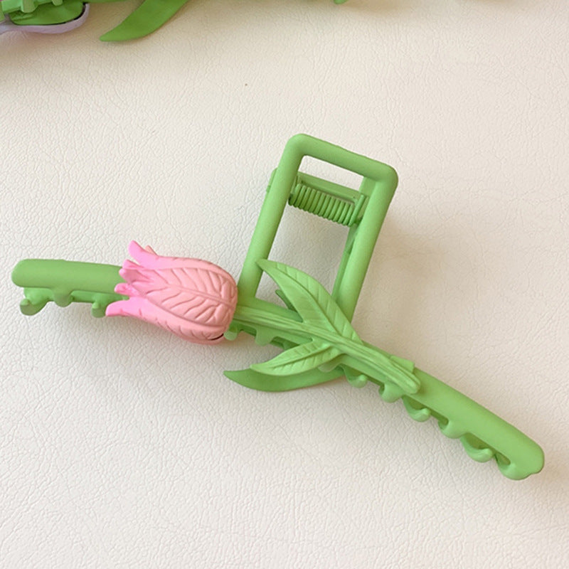New Tulip Flower Hair Clip Simple And Versatile