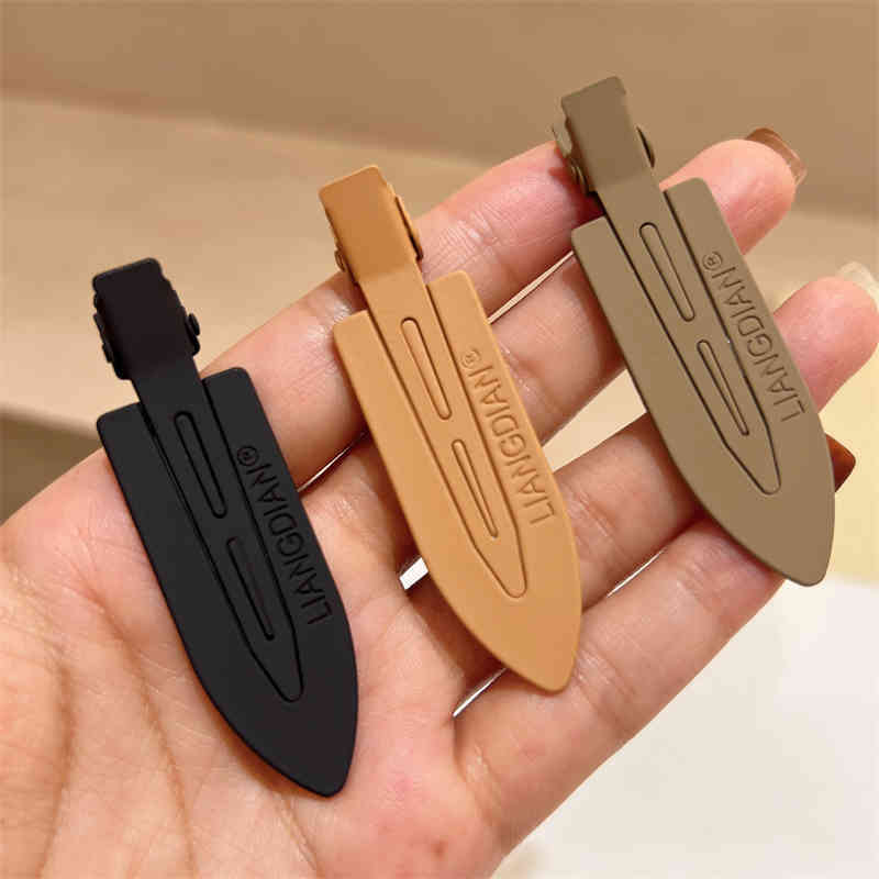 Milk Tea Classic Solid Color Barrettes