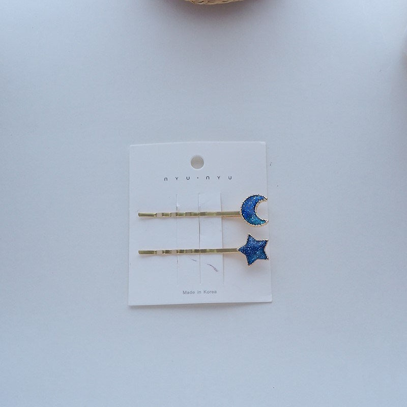 Ear Hairpin Starry Sky Super Fairy Clip Hairpin Short Hair Side Word Clip