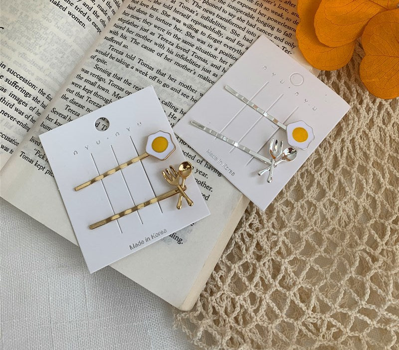 Japanese side clip bangs clip hair ornament