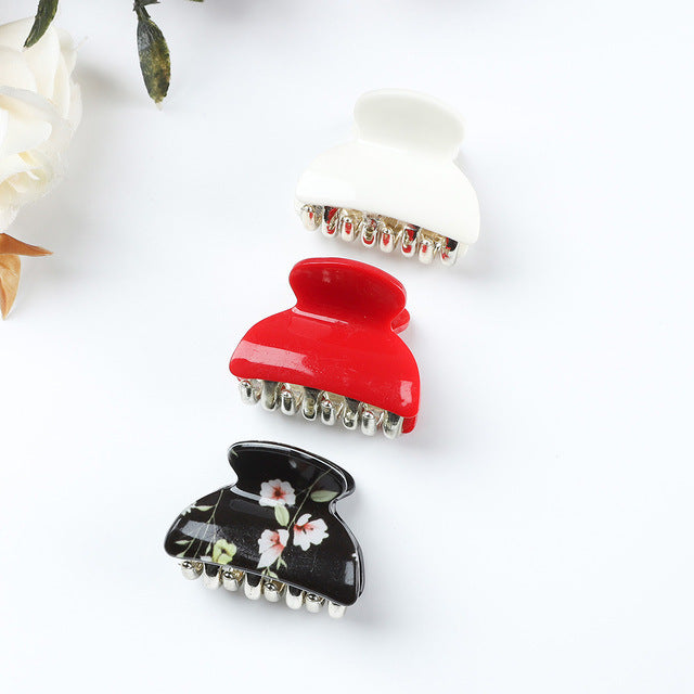 Women's Fashion Personalized Acrylic Printing Barrettes