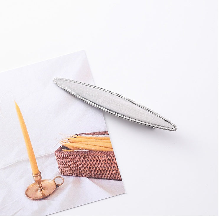 Japanese girl heart exquisite brushed hairpin personality retro metal curved strips word clip hairpin clip hair accessories