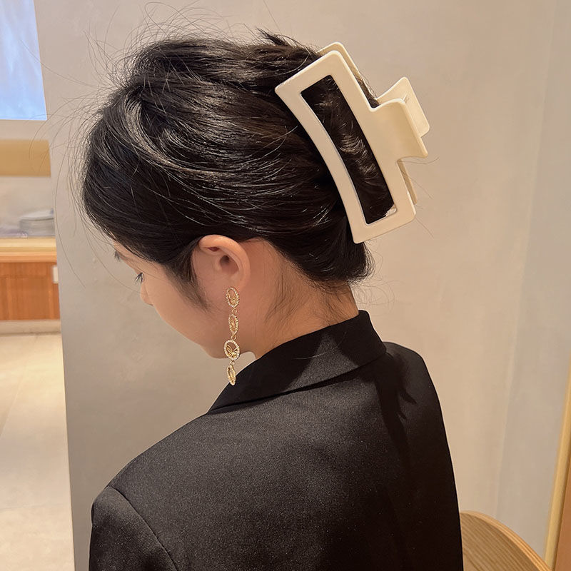 Square Super Large Hair Clip Female Claw