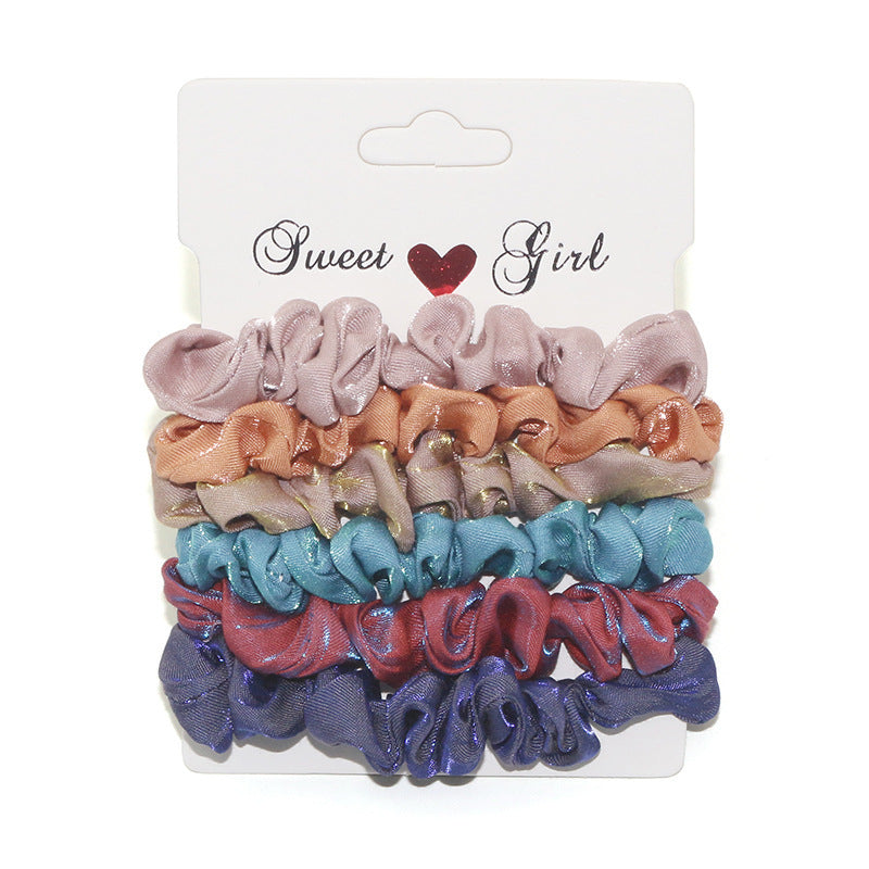 Flannel large intestine hair ring set