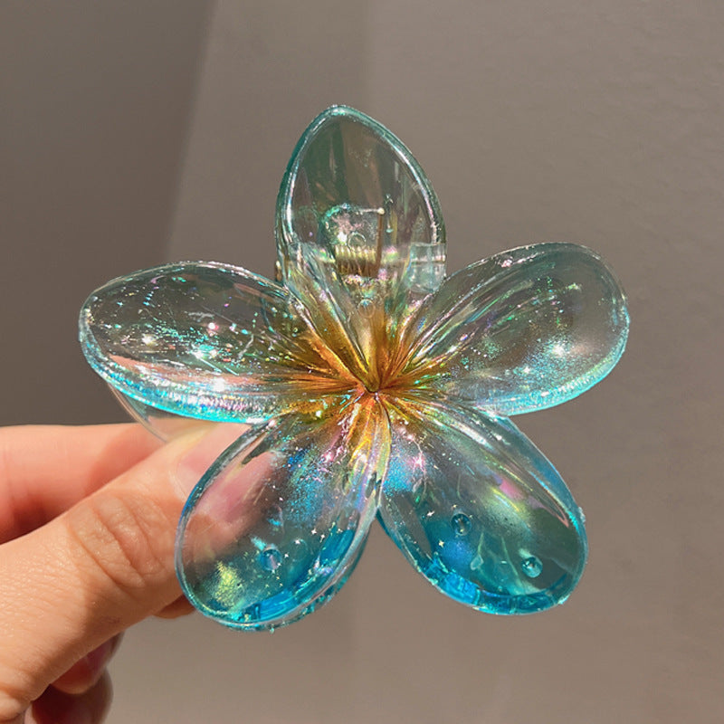 Plating Color Transparent Egg Bauhinia Barrettes Women's