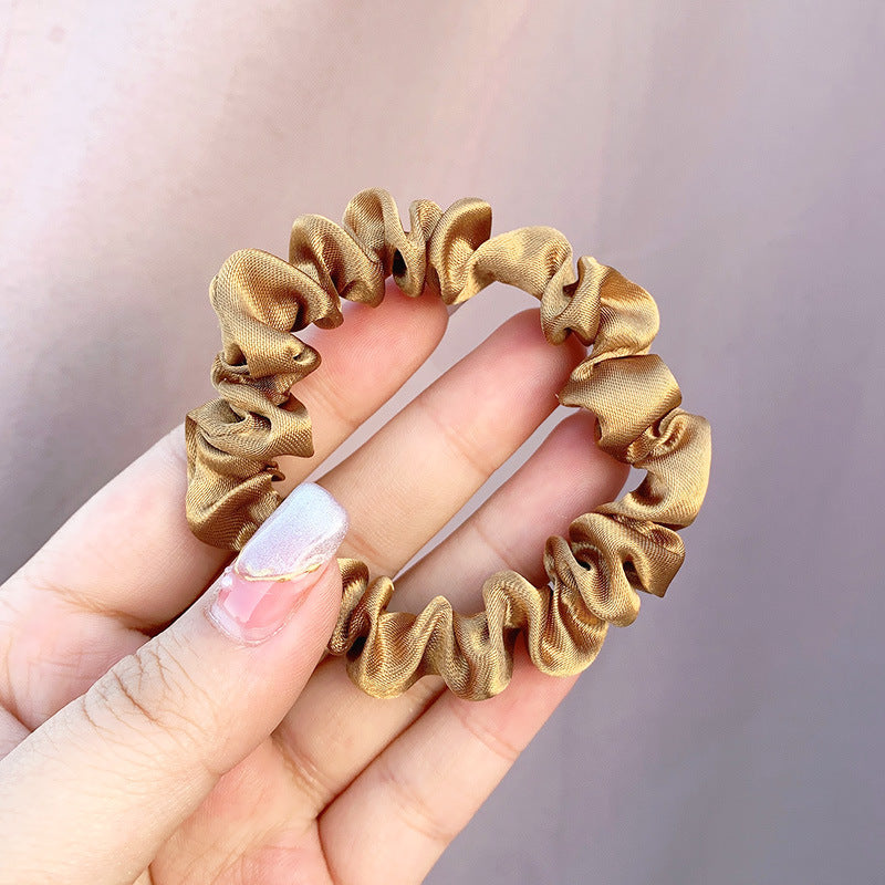 Small Scrunchies Intestine Ring Band Solid Color Hair Rope Simple