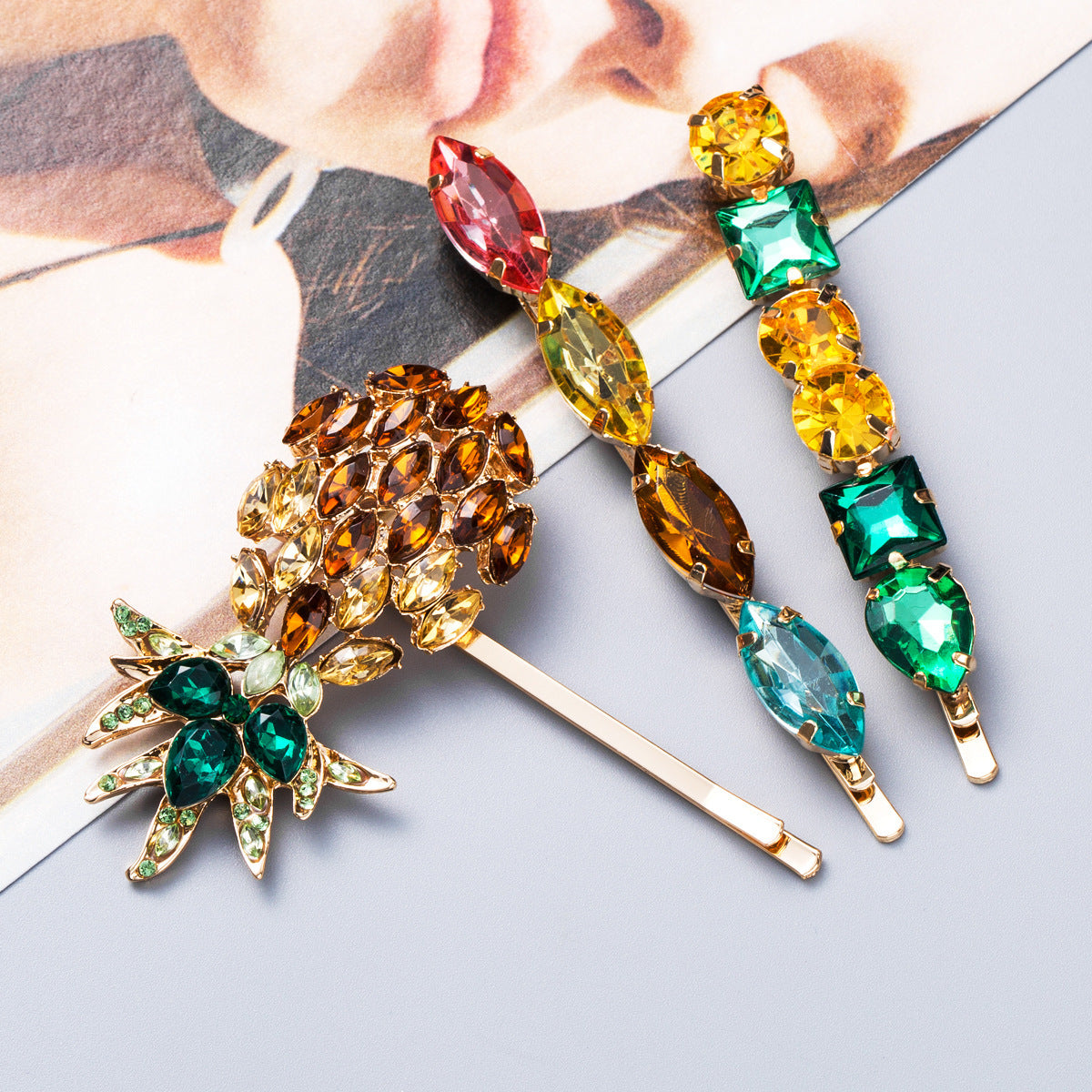 Acrylic Hair clips Set Bobby Pins BB Clips