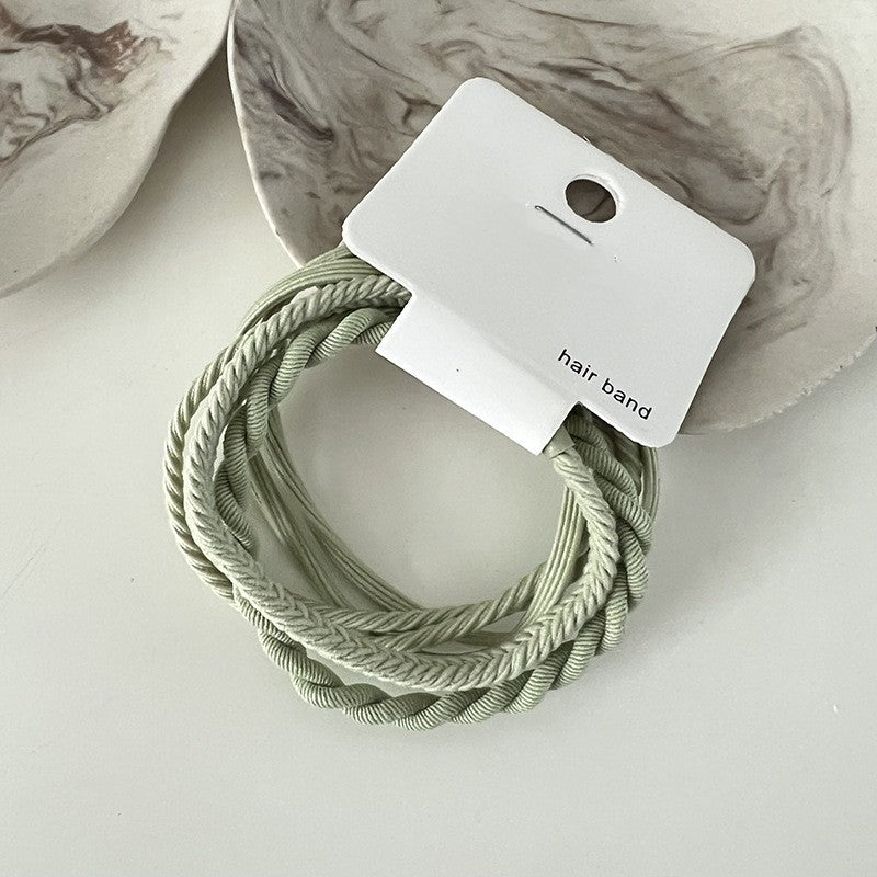 High Elastic Hair Band Simple Color Hair Ring