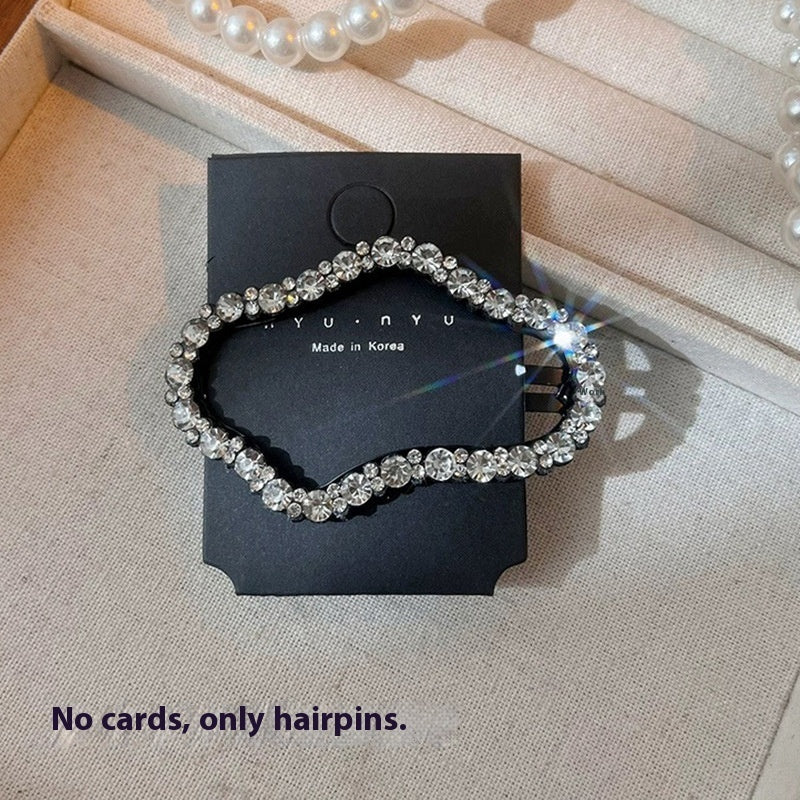 Cloud Clip Cropped Hair BB Clip High-end Rhinestone-encrusted