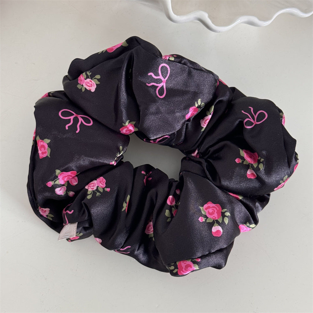 Floral Pillow Hair Ring High Elasticity
