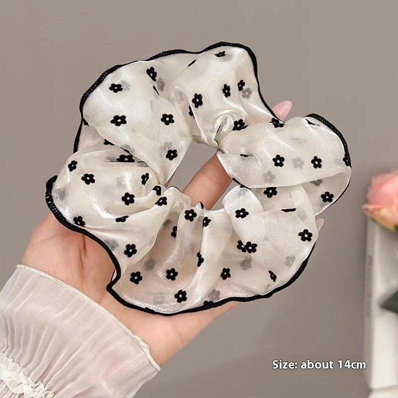 Summer Super Fairy Sweet Lace Large Intestine Hair Ring