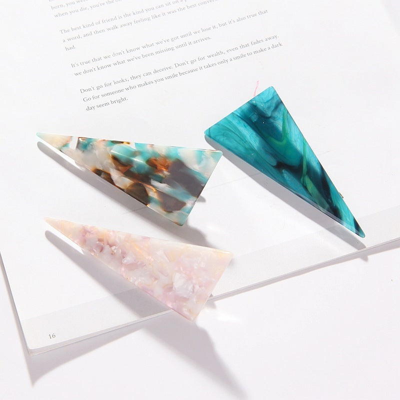 Fashion Personality New Acetate Marble Hair Clip