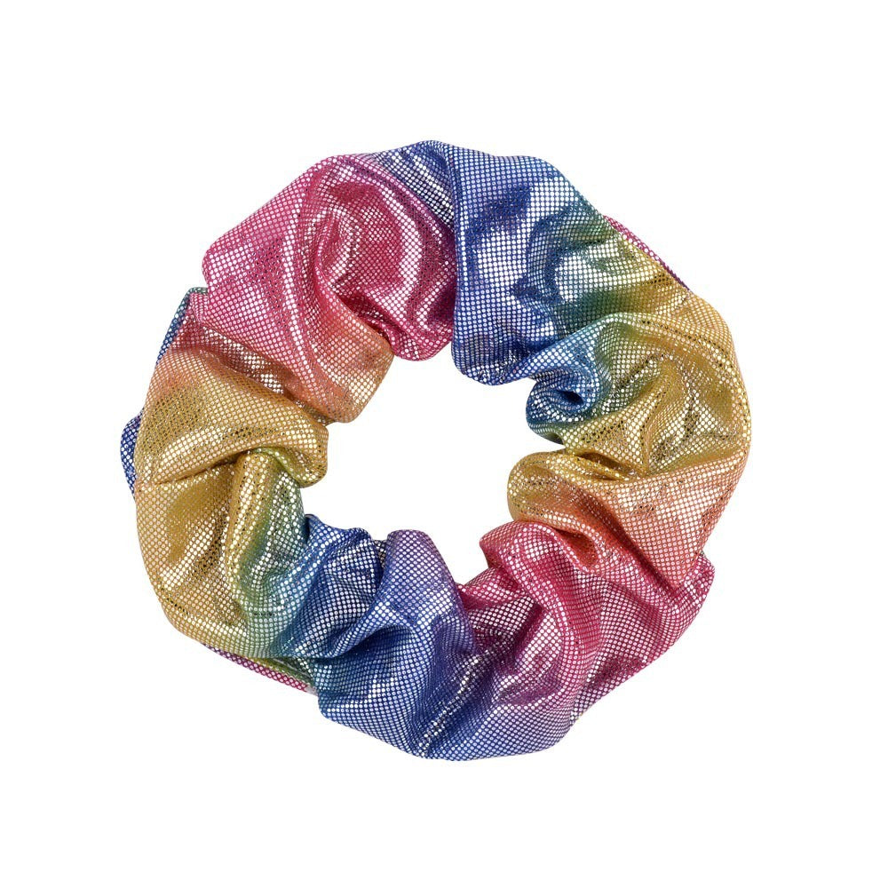 16 Color Laser Cloth Hair Ring Bronzing Two-tone Gradient Pork Intestine Circle Head Flower
