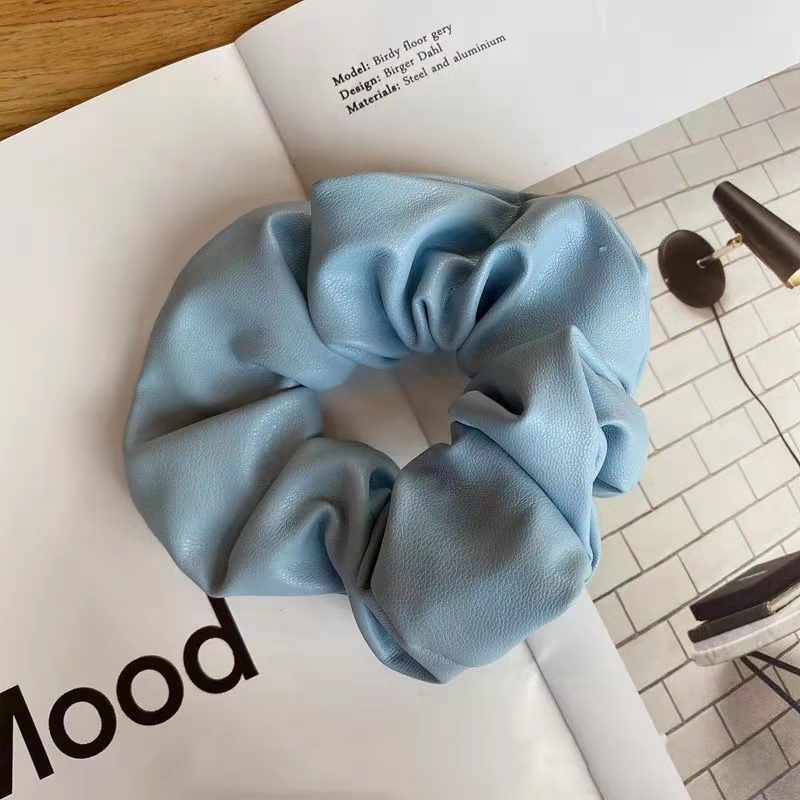 New Style Simple Temperament Pu Leather Large Intestine Hair Ring