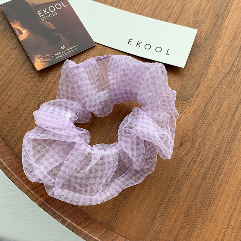 Intestine hair ring Ins Lattice System Simple Medium Scrunchies