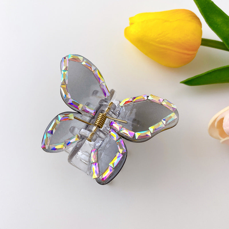Medium Butterfly Shape Pearl Fancy Pearl Jelly Palette Hair Clip