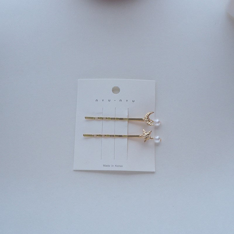 Ear Hairpin Starry Sky Super Fairy Clip Hairpin Short Hair Side Word Clip