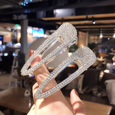 Shiny Crystal Hair Clip For Women Girls