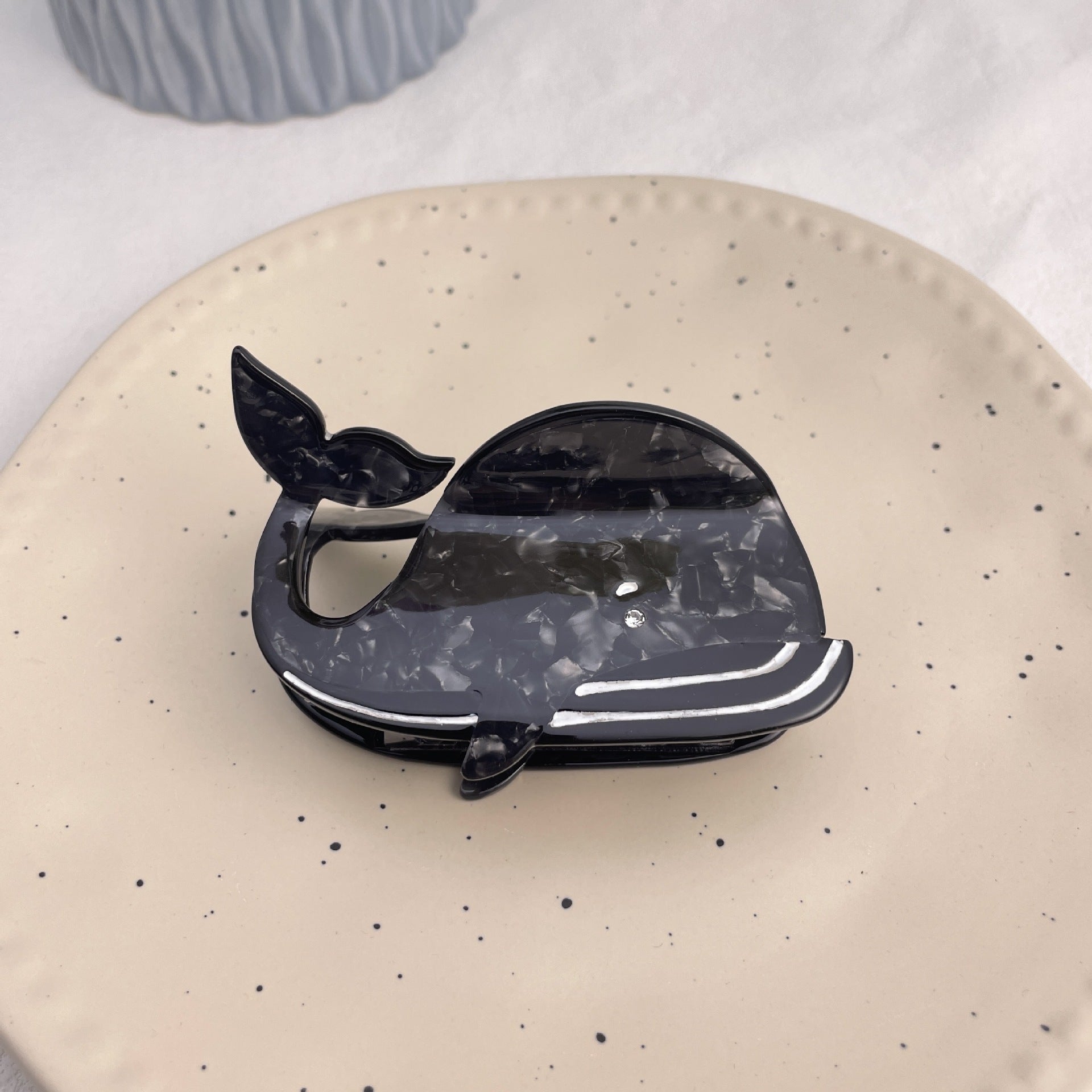 Marine Series Acetic Acid Grip Special-interest Design Animal Whale Shark Cross-border Wholesale Hair Accessories Ponytail Clip