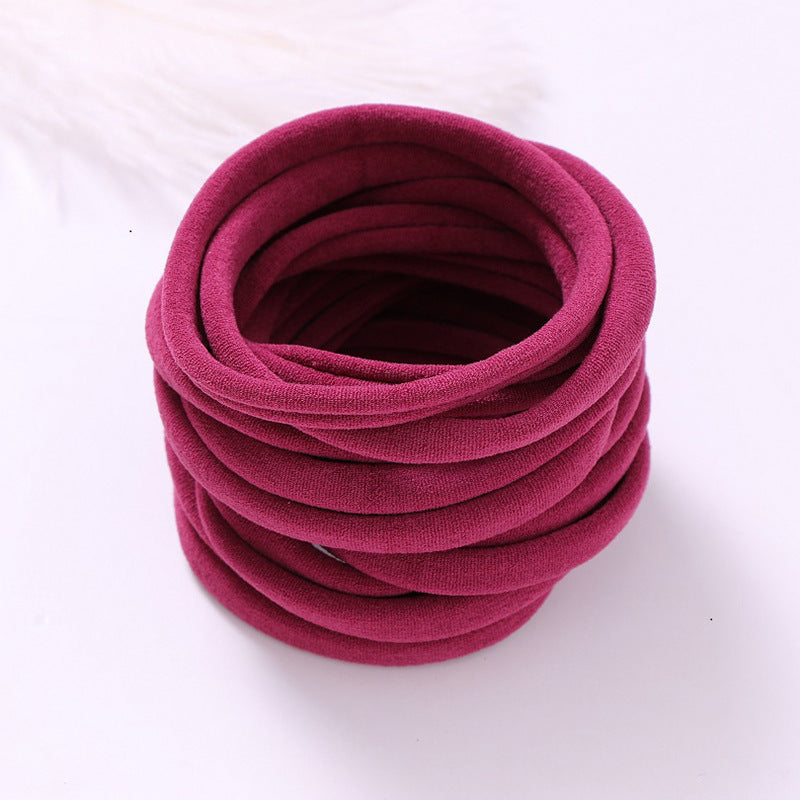 INS Seamless Nylon Fine Hair Band Children's Hair Ring Handmade DIY Baby Headband
