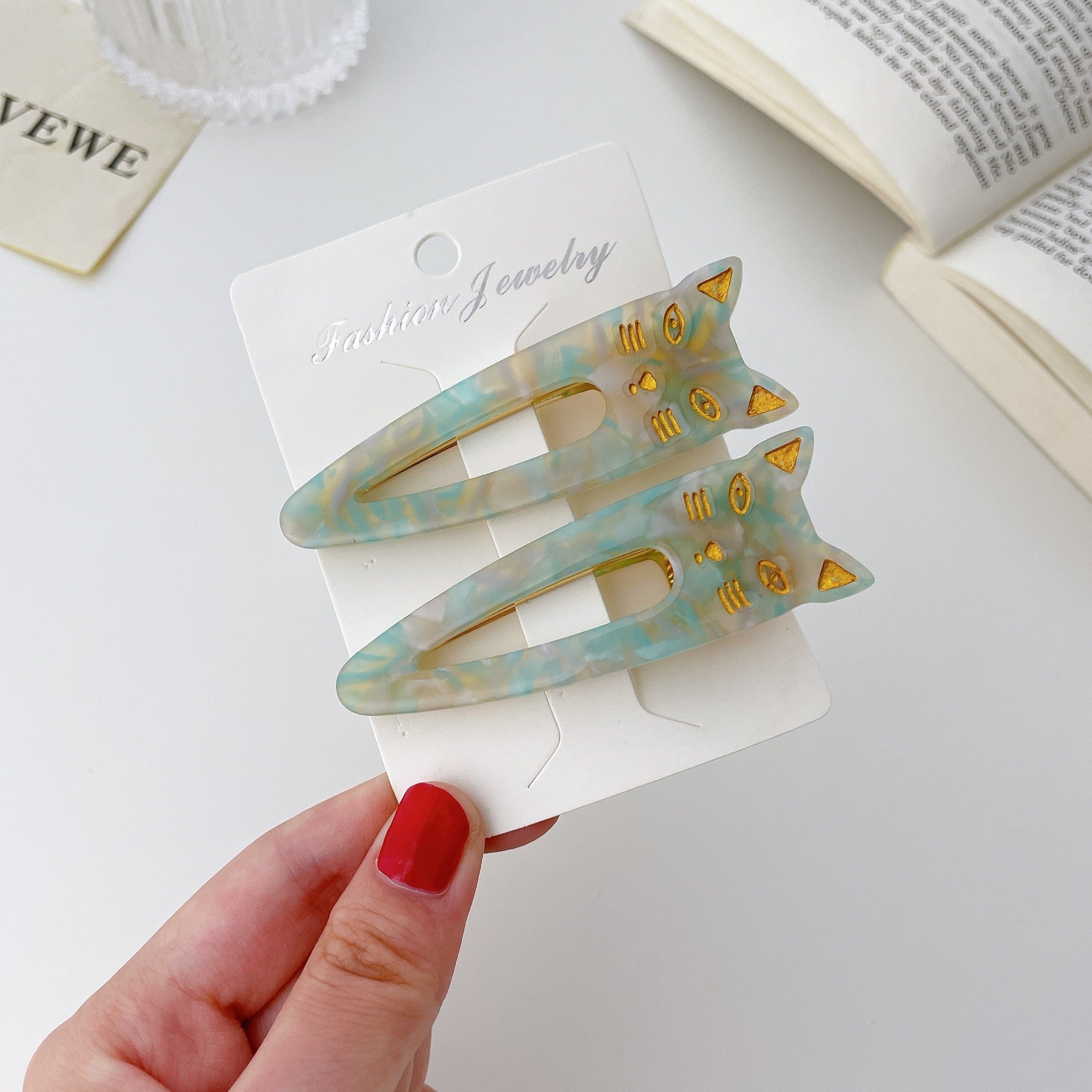 Women's Acetate Plate Bangs Hair Clip