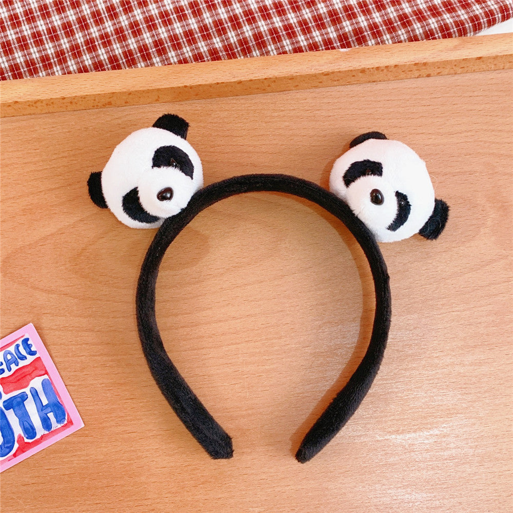 Ins Panda Brooch Lying Down Doll Bag Accessories Female Hair Ring