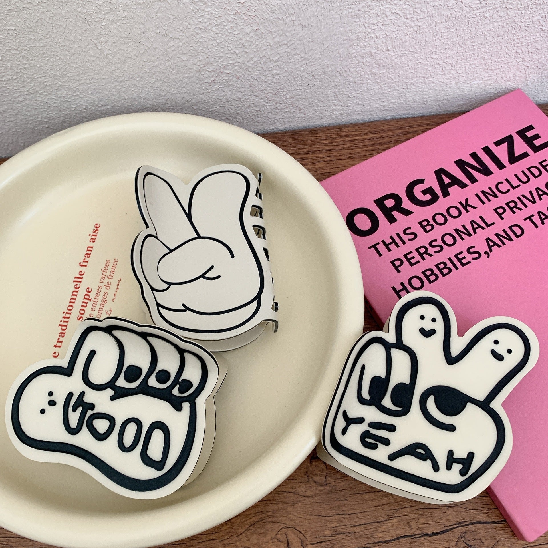 Creative Bier Gesture Thumb Gesture Barrettes