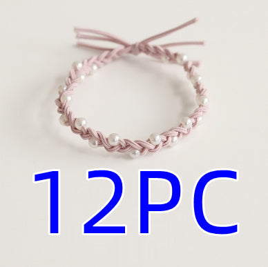 Hair Ring Handmade Pearl Bowknot Headband