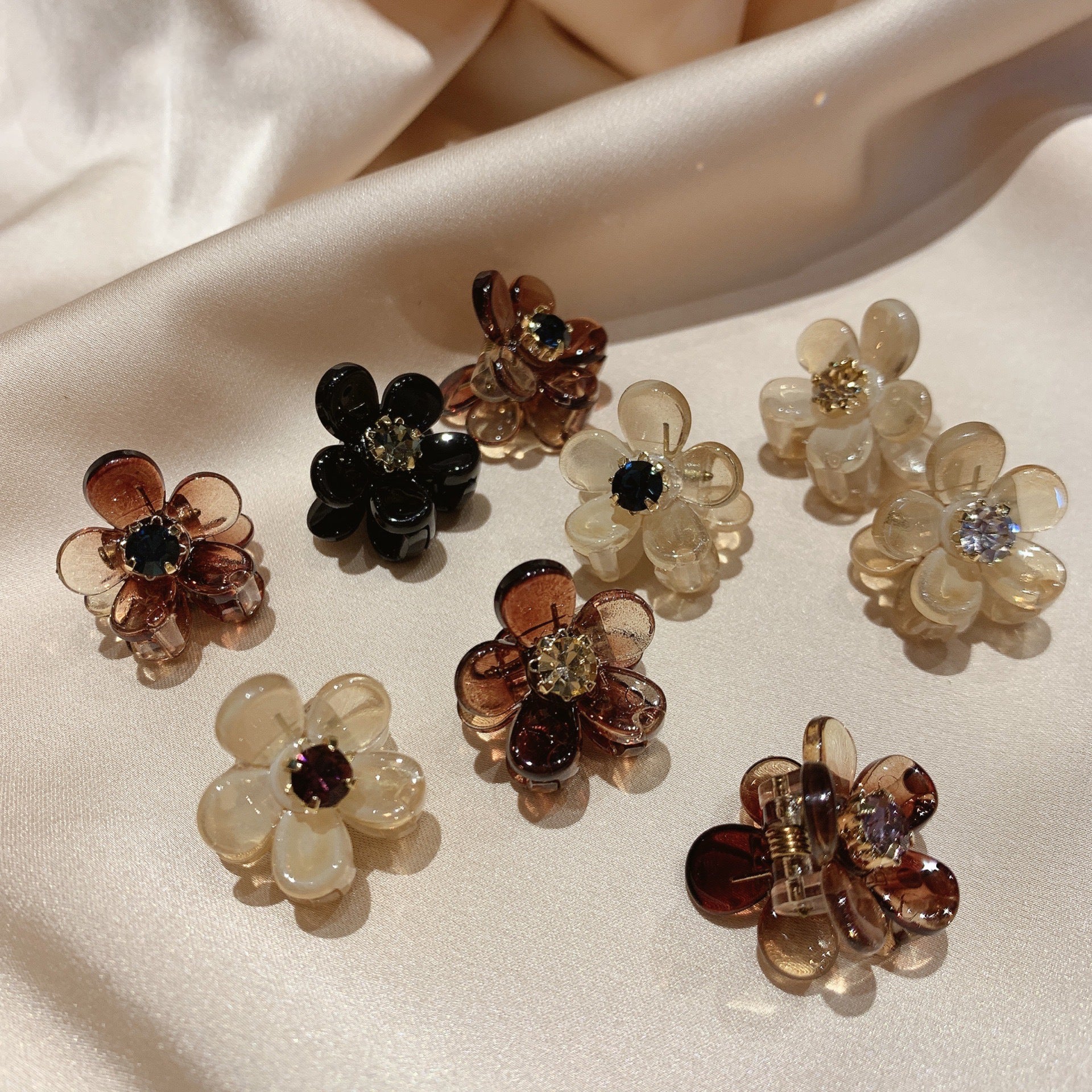Best New Summer Flower Small Catch Clip Girl Hairpin Female Hair Accessories