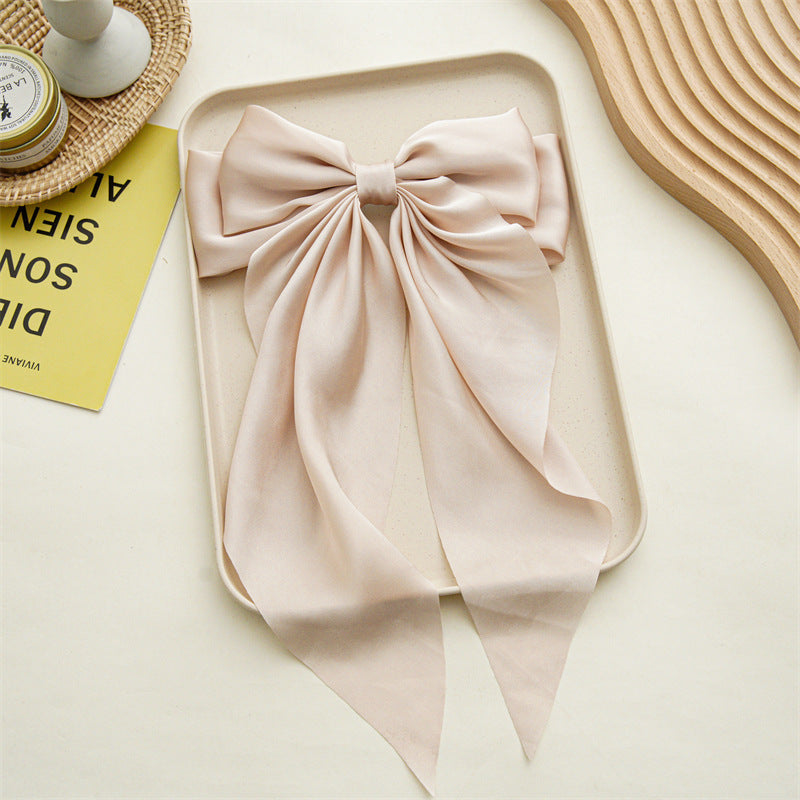 French Chiffon Bow Ribbon Hair Clip
