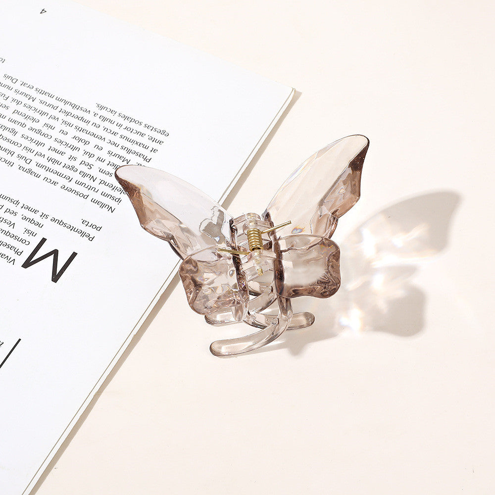 Women's Fashion Transparent Butterfly Barrettes