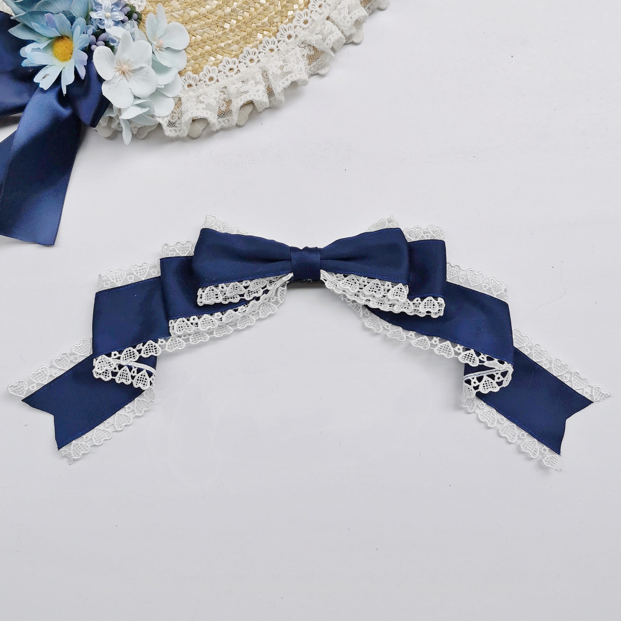 Versatile Lolita Lace Bow Hairband Hair Clip