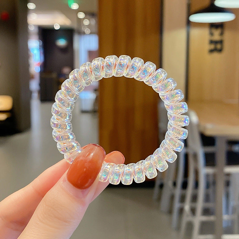 Black Phone Line Hair Ring Women's Korean Style
