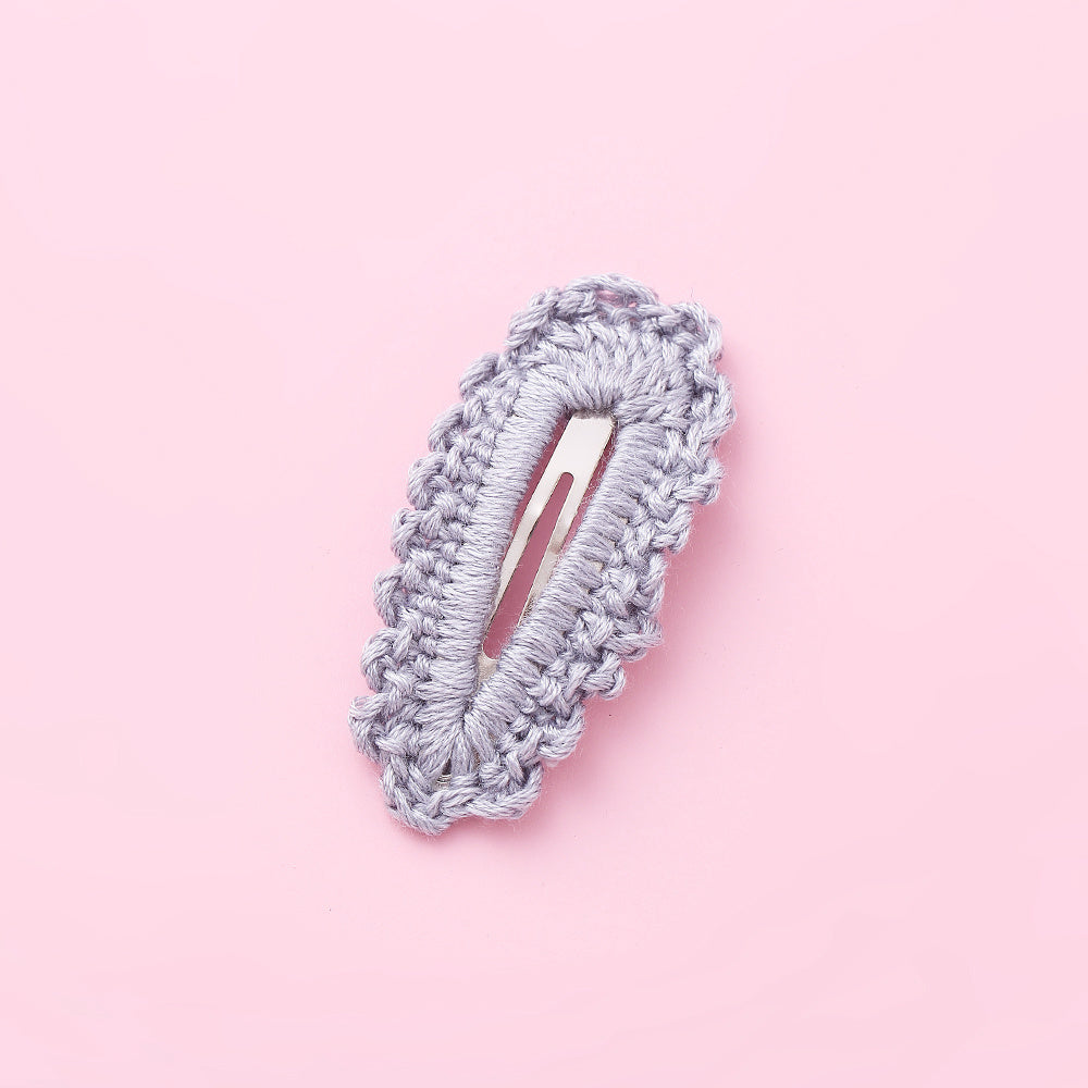 Wool Braided Edge  Seamless Cute Children's Hair Clip