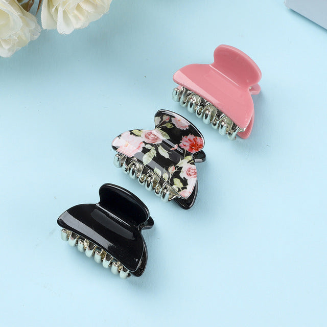 Women's Fashion Personalized Acrylic Printing Barrettes