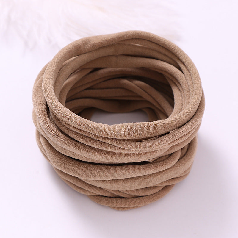 INS Seamless Nylon Fine Hair Band Children's Hair Ring Handmade DIY Baby Headband