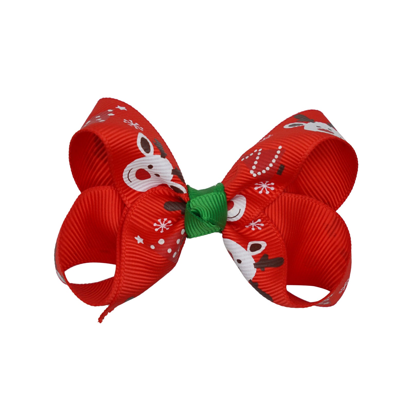 Santa Claus Printed Bow Barrettes European And American