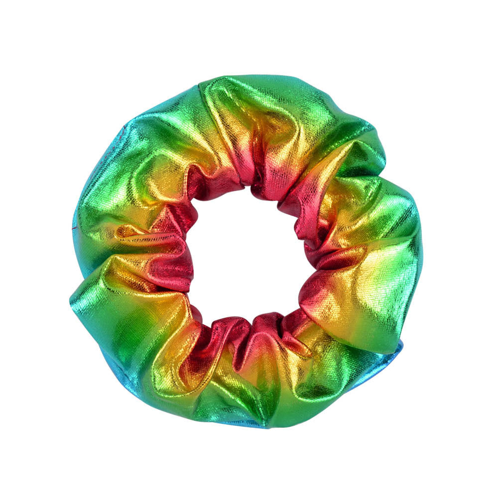 16 Color Laser Cloth Hair Ring Bronzing Two-tone Gradient Pork Intestine Circle Head Flower