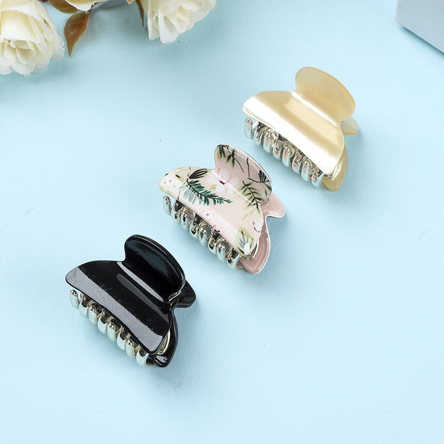 Women's Fashion Personalized Acrylic Printing Barrettes