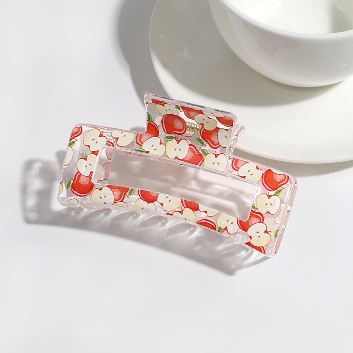 Transparent Fruit Grip Simple Commute All-match Updo Hairclip