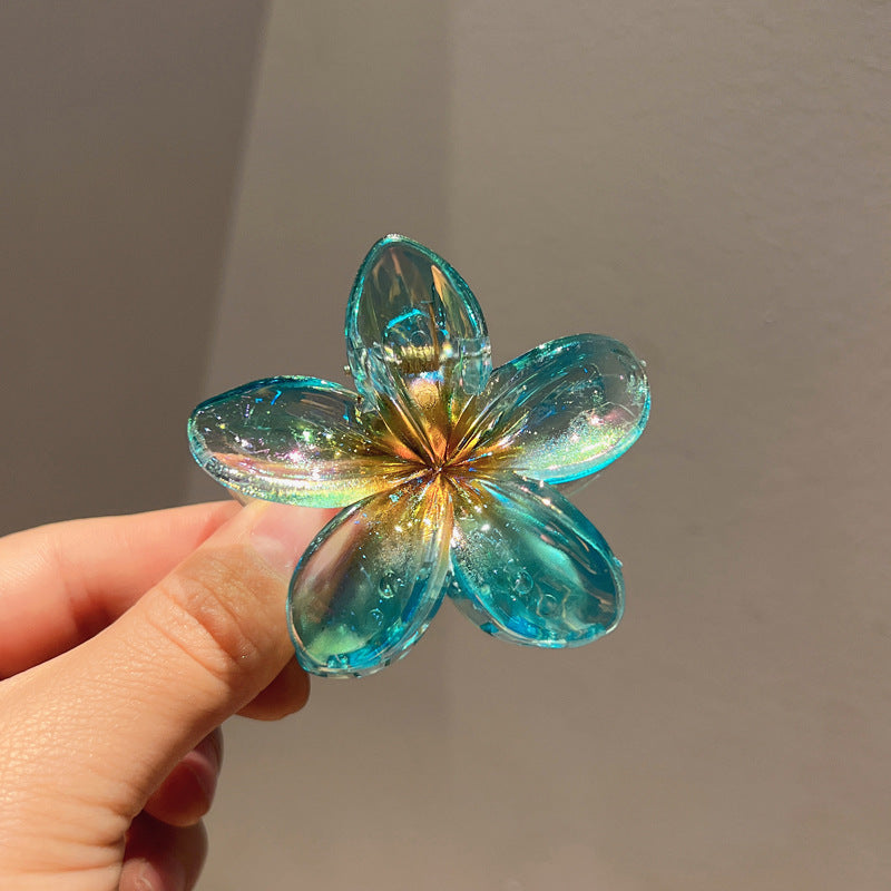 Plating Color Transparent Egg Bauhinia Barrettes Women's
