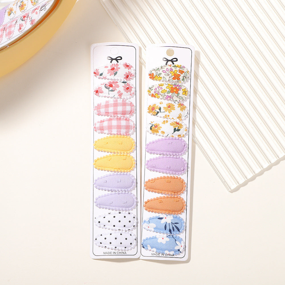 Children's Small Size BB Clip Fabric Embroidery Hair Clip