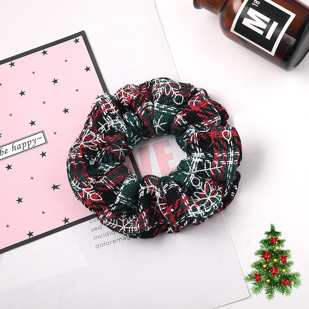 Christmas Large Intestine Ring High Sense Hair Ring Headdress