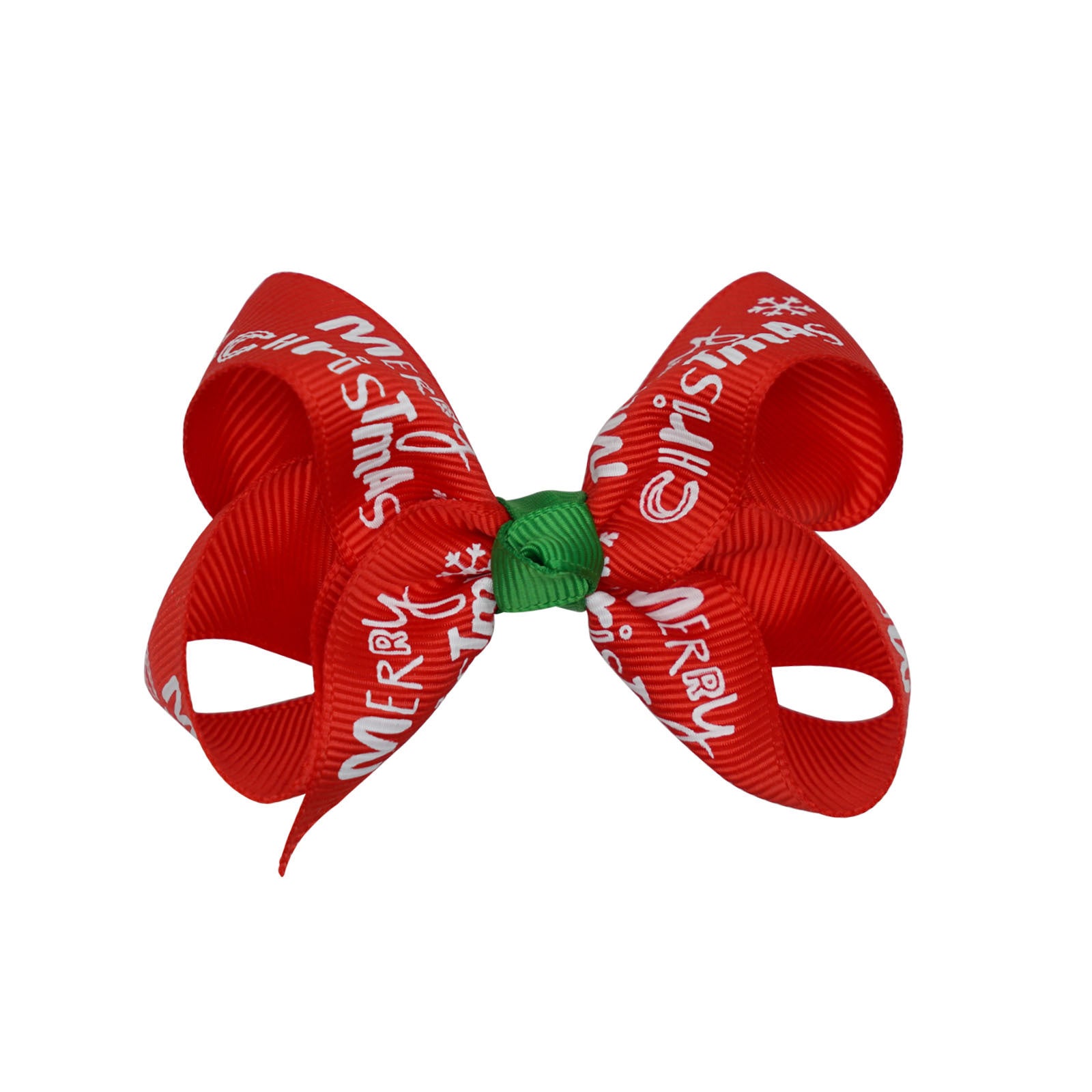 Santa Claus Printed Bow Barrettes European And American
