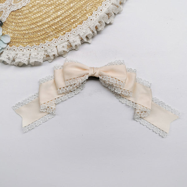 Versatile Lolita Lace Bow Hairband Hair Clip