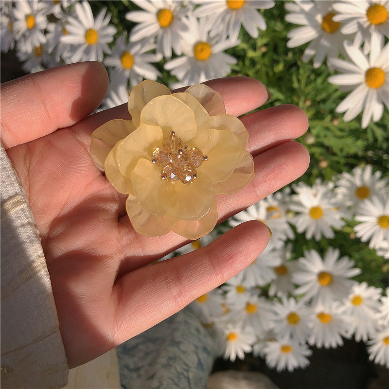 Flower Edge Clip Cute Sweet Cherry Blossom Side Hair Accessories
