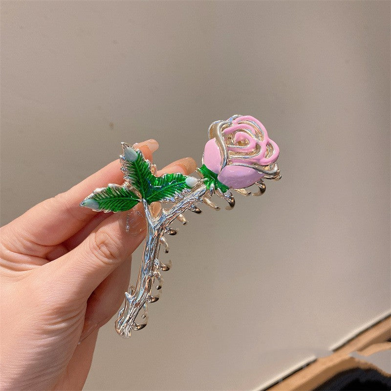 Rose Barrettes