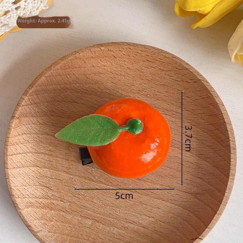 Simulation Cartoon Fruit Barrettes